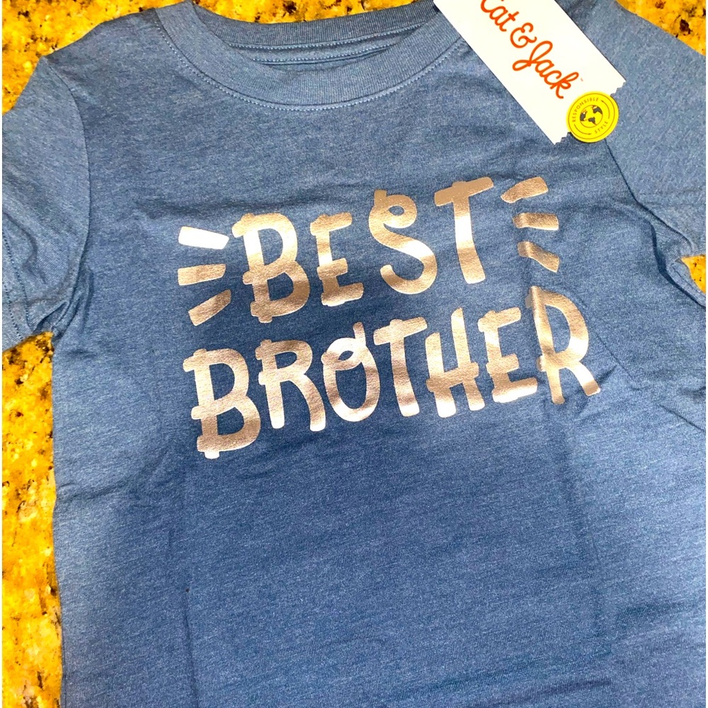 NWT Cat & Jack Best Brother T-Shirt Size 3T Toddler